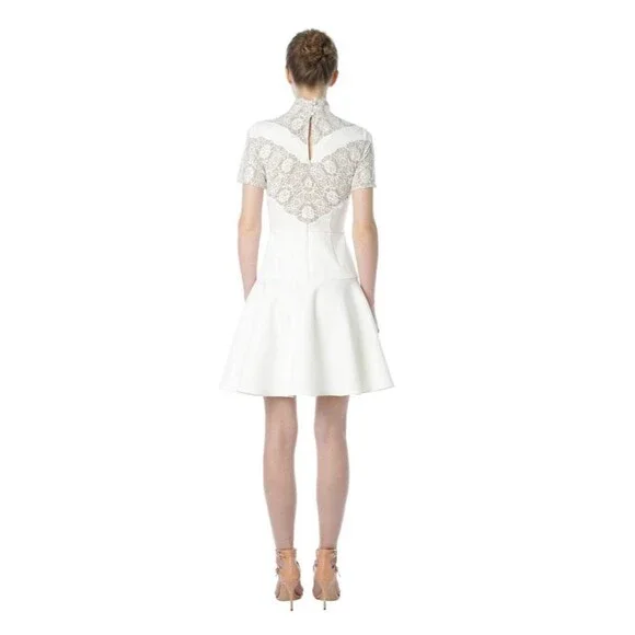 NWT Aijek White Lace Mini Dress - Picture 2 of 2